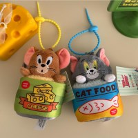 톰제리 통조림 인형 키링 차키 홀더