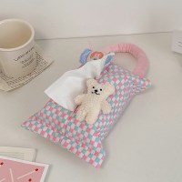 귀여운 곰돌이 휴지케이스 여행용 차량용 자동차 티슈 보관함