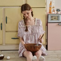 앤의 솔잠 반팔 투피스 라벤더 (40수)