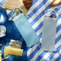 [리본제이] 1+1 무디타 플래티넘 실리콘 물병 접이식 롤업 텀블러 물