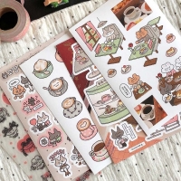 윤구 오래된 카페 스티커 4종