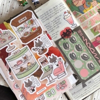 [4/10순차출고]윤구 오래된 카페 스티커 패키지