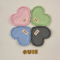 위에 oui.e 하트프릴 컵코스터 컵받침 다용도받침