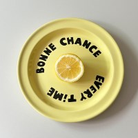 BONNE CHANCE PLATE 본네찬스 원형 접시(yellow)