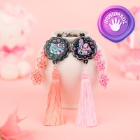 [산리오] 산리오캐릭터즈 핑크블라썸 자개 키링