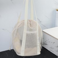 [홍은]메쉬 목욕 가방 블랙 대형 수영장 사우나 헬스장 넉넉한 수납