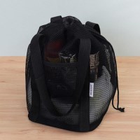 [홍은]아이보리 메쉬 목욕 가방 소형 사우나 수영장 휴대용 방수 수