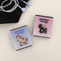 starry pony Z플립 실버 에폭시 범퍼케이스
