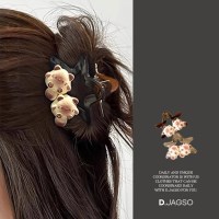 여성 귀여운 만화 카툰 캐릭터 헤어 머리 집게핀