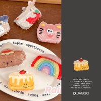 여성 귀여운 캐릭터 파티 자개 스타일 집게핀