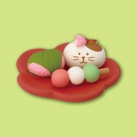 concombre 고양이 화과자 쟁반