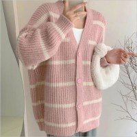 [홍은]3컬러 아우터 니트 파스텔톤 미디기장 여자가디건 단가라