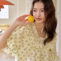 플리티 반팔 투피스 레몬 (40수)