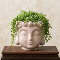 부처님 머리화분 소형 식물 팟 불교용품 붓다굿즈 젠스타일 인테리어