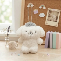 산리오 모노톤 가방고리 8cm 폼폼푸린