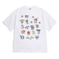 [반팔티셔츠 깜찍오브제]오버핏 여름옷 봄옷 가을옷 홈웨어 잠옷 커