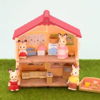 실바니안 숲속큰집 토끼 마트 주방 놀이 캡슐 4종 세트 피규어 모으