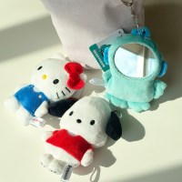 산리오 납작 거울 인형 키링 키티 한교동 포차코
