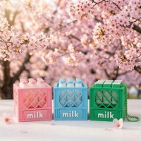 밀크 클리커 키링 우유 키 아이 학생 초등학교 친구 우정 연인 선물 