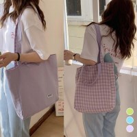[홍은]파스텔 양면 데일리 에코 숄더백 캔버스백 에코백 토트백