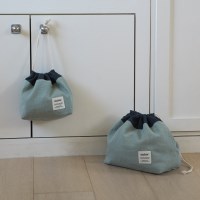 ouior chubby string pouch_navy&mint(set)