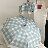 체크 무늬 우산 우양산 자외선 차단 자동 수동 경량 미니 양우산