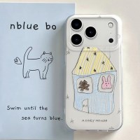 귀여운 손그림 고양이 토끼 아이폰 케이스