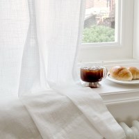 내츄럴 브리즈 창문 가림막 면 가리개커튼 1장