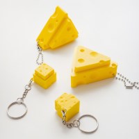 치즈 키캡 딸깍이 키링 클리커 클릭커 키보드 음식 3D 프린팅 1구 청