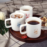 [티타임] 스퀘어 세라믹 머그컵 S 300ml 10oz / 도자기 캐릭터 컵