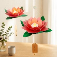 연꽃 소원등 5set