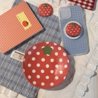 [mini plate] 토마토 땡땡이 접시