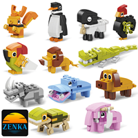 젠카 블록 호환 조립 장난감 12종 변신 합체 애니멀 십이지신 강아지
