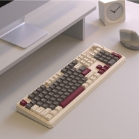 AF108PRO ABKO x SOAI 3모드 기계식 키보드 와인 그레이 저소음 너울