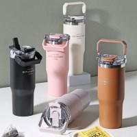 스테인리스 보온 보냉 스트로우 손잡이 텀블러 2size