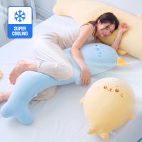 쿨쿨 물범 냉감 바디 필로우 3sizes 쿨링 여름용 롱쿠션