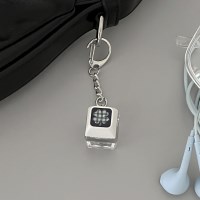 vintage gingham patch [LED 키캡 키링]