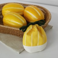 참외 스트링 미니 파우치