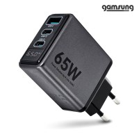 65W GaN PI사 칩 초고속충전기 PD C타입 3포트 디스플레이 노트북 아