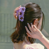 (선물포장) Trio Pansies Hair Claw- Coucou Suzette(쿠쿠수제뜨)