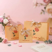10개세트 고급 일러스트 쇼핑백 선물 포장 명품 미니 리본 종이 가방