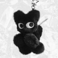 검은고양이 검냥씨 인형 키링