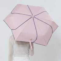 HICKIES 6장 꽃잎 Lily 디자인 자외선차단 초경량 암막 3단 접이식 
