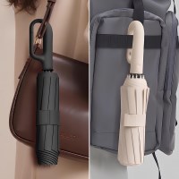 카라비너 원터치 3단 자동 양우산 2colors