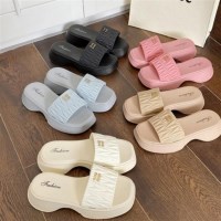 여성 바캉스 슈즈 신발 여름 키높이 통굽 슬리퍼