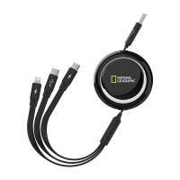 3 in 1 USB 릴케이블 1.2M 내셔널지오그래픽