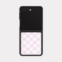 cotton check 디자인 [제트플립 블랙 맥세이프 범퍼케이스]