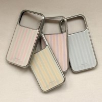soft pastel stripe 디자인 [실버 맥세이프 범퍼케이스]