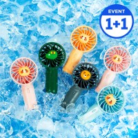 1+1 카카오프렌즈 포켓 휴대용 선풍기 초경량 무선 핸디 저소음