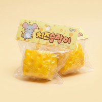 치즈 슬랑이 슬라임 말랑이 모찌 스퀴시 촉감놀이
